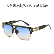Load image into Gallery viewer, Luxury brand design Fashion Classic grandmaster four Style Gradient lens Sunglasses Men Vintage Sun Glasses Oculos