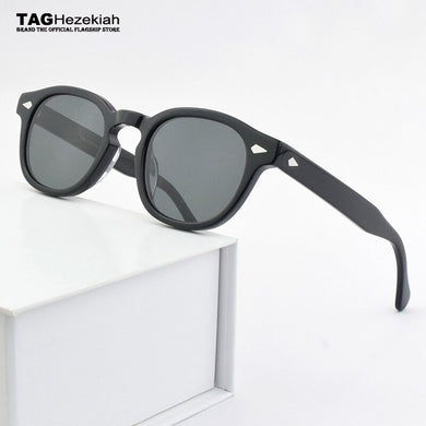 brand sunglasses 2023  vintage sunglasses men UV400 retro Acetate sun glasses for women Transparent