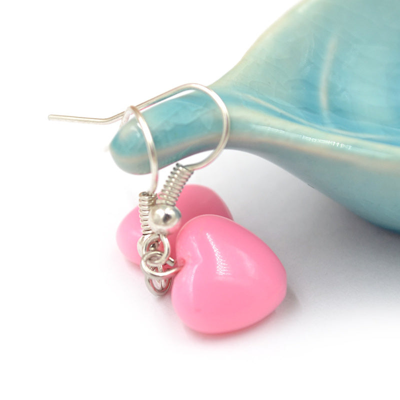 1 pair Japanese Anime Fairy Tail Pink Cospl Lucy Heartfilia Acrylic Drop Earrings