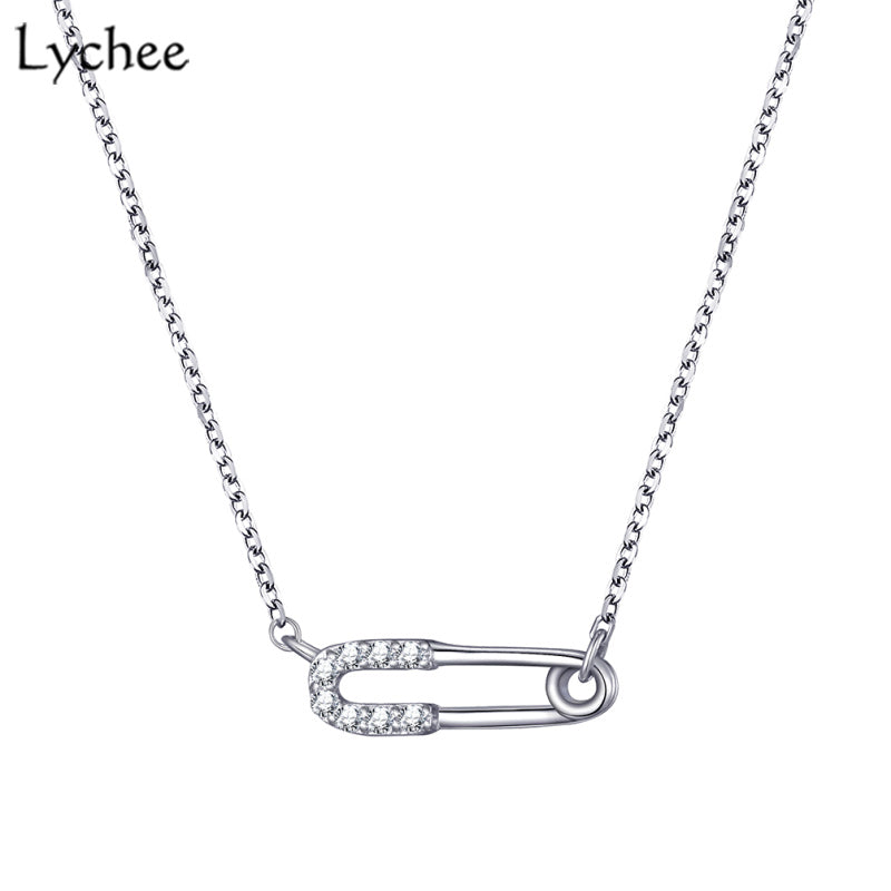Locks Pendant Necklace 925 Sterling Silver Necklace For Woman 925 Jewelry Chain Fine Jewelry Fashion