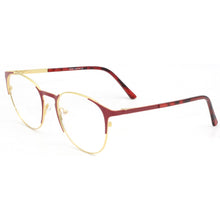 Carica l&#39;immagine nel visualizzatore di Gallery, M013 Metal Women men classical Round design Optical Glasses frames two tones red black golden eye glasses frame
