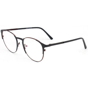 M013 Metal Women men classical Round design Optical Glasses frames two tones red black golden eye glasses frame