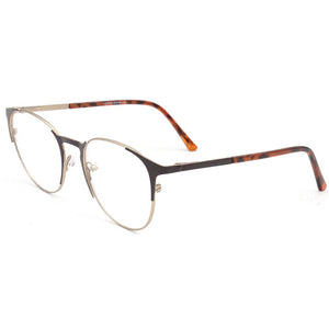 M013 Metal Women men classical Round design Optical Glasses frames two tones red black golden eye glasses frame