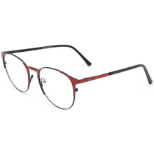 Carica l&#39;immagine nel visualizzatore di Gallery, M013 Metal Women men classical Round design Optical Glasses frames two tones red black golden eye glasses frame
