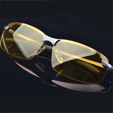 Load image into Gallery viewer, M4 Polarized Sunglasses Night Vision Goggles men&#39;s car Driving Glasses Anti-glare Silver  Alloy Frame glasses