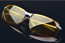 Load image into Gallery viewer, M4 Polarized Sunglasses Night Vision Goggles men&#39;s car Driving Glasses Anti-glare Silver  Alloy Frame glasses