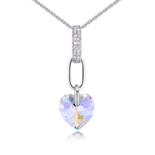 Load image into Gallery viewer, Fashion Heart Pendants Necklaces For Women Crystal From Swarovski Element Zircon Necklaces Wedding Jewelry Mother&#39;s Gift