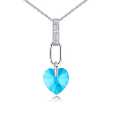 Load image into Gallery viewer, Fashion Heart Pendants Necklaces For Women Crystal From Swarovski Element Zircon Necklaces Wedding Jewelry Mother&#39;s Gift
