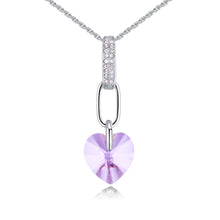 Load image into Gallery viewer, Fashion Heart Pendants Necklaces For Women Crystal From Swarovski Element Zircon Necklaces Wedding Jewelry Mother&#39;s Gift