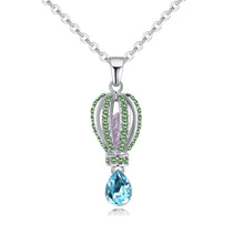 Load image into Gallery viewer, Fashion Hot Air Balloon Pendants Necklaces For Women Water Drop Crystal From Swarovski Necklaces Wedding Jewelry Gift