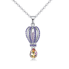 Load image into Gallery viewer, Fashion Hot Air Balloon Pendants Necklaces For Women Water Drop Crystal From Swarovski Necklaces Wedding Jewelry Gift