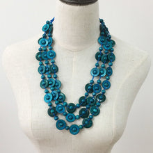Carica l&#39;immagine nel visualizzatore di Gallery, Bohemian Coconut shell Wood Bead Pendant Necklaces Women Ethnic Jewelry Handmade Beaded Hanging Long Necklace Statement