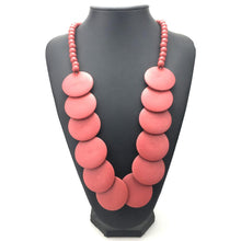 Load image into Gallery viewer, Fashion Jewelry Long Wood Beads Statement Necklace Bohemian Women Multicolor Big Beaded Pendant Necklace 2018