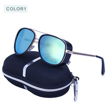 Load image into Gallery viewer, MAOLEN Tony Stark Iron Steampunk Sunglasses Men Gothic Glasses Goggles Eyewear Mirror Steam Punk Sun Glasses Vintage Male Oculos