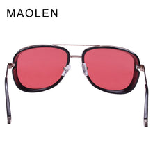 Load image into Gallery viewer, MAOLEN Tony Stark Iron Steampunk Sunglasses Men Gothic Glasses Goggles Eyewear Mirror Steam Punk Sun Glasses Vintage Male Oculos