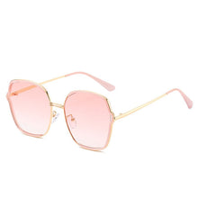 Load image into Gallery viewer, MARC NEW2023 Sunglasses Women Trendy design Oversized Mirror Shades Gradient lens Brown Pink Metal Frame designer Eyewear
