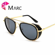 Load image into Gallery viewer, MARC  arrive  Steampunk Style Sunglasses Brand Men Punk Side Shield Retro Sun Glasses Goggles UV400 Eyeglasses