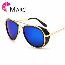 Load image into Gallery viewer, MARC  arrive  Steampunk Style Sunglasses Brand Men Punk Side Shield Retro Sun Glasses Goggles UV400 Eyeglasses