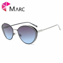 Load image into Gallery viewer, MARC Retro Round Sunglasses Women Oval Brand Designer Black Sun Glasses For Ladies Alloy Quality Sunglasses Female Oculus De Sol