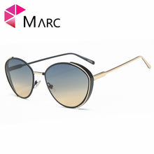 Load image into Gallery viewer, MARC Retro Round Sunglasses Women Oval Brand Designer Black Sun Glasses For Ladies Alloy Quality Sunglasses Female Oculus De Sol