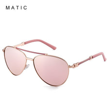 Carica l'immagine nel visualizzatore di Gallery, MATIC Ladies Retro Pilot Aviation Sunglasses For Womens Quality Pink Mirrored Sun Glasses Eyewear  Brand Zonnebril Dames