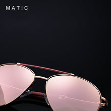 Carica l'immagine nel visualizzatore di Gallery, MATIC Ladies Retro Pilot Aviation Sunglasses For Womens Quality Pink Mirrored Sun Glasses Eyewear  Brand Zonnebril Dames