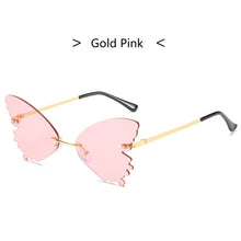 Load image into Gallery viewer, MAYTEN Frameless Butterfly Sunglasses for Women Rimeless Cute Animals Sun Glasses Female Eyewear 2023 Brand Design