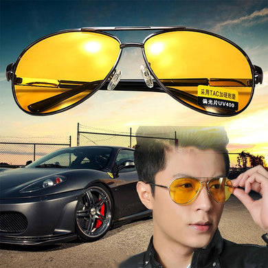 MAYTEN Night Driving Glasses HD Yellow Lens Polarized Anti Glare Sunglasses Men Women Pilot Sun Glasses