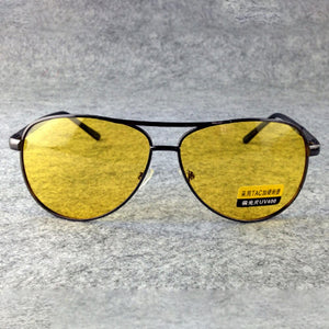 MAYTEN Night Driving Glasses HD Yellow Lens Polarized Anti Glare Sunglasses Men Women Pilot Sun Glasses