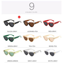 Load image into Gallery viewer, MAYTEN Retro Cat Eye Women  Sunglasses Brand Designer Gradient Trending Leopard Tea Sun Glasses 2023 Shades UV400