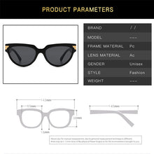 Load image into Gallery viewer, MAYTEN Retro Cat Eye Women  Sunglasses Brand Designer Gradient Trending Leopard Tea Sun Glasses 2023 Shades UV400