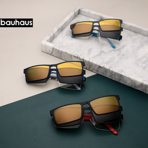 MC-C1707 Men Half frame Glasses Men Myopia Polarized Magnet Clip On Sunglasses UV400