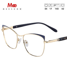 Carica l&#39;immagine nel visualizzatore di Gallery, MEESHOW Glasses Frame Men women cat eye Prescription Eyeglasses Female Myopia Optical Frames Clear Spectacles Eyewear glasses