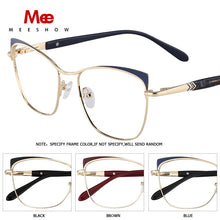 Carica l&#39;immagine nel visualizzatore di Gallery, MEESHOW Glasses Frame Men women cat eye Prescription Eyeglasses Female Myopia Optical Frames Clear Spectacles Eyewear glasses