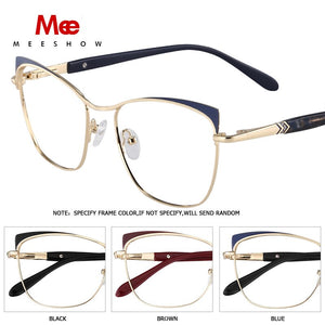 MEESHOW Glasses Frame Men women cat eye Prescription Eyeglasses Female Myopia Optical Frames Clear Spectacles Eyewear glasses