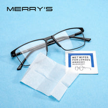 Load image into Gallery viewer, MERRY&#39;S Lens Cleaning Wipes Cleaning for Glasses Lenses Sunglasses Camera Lenses Cell Phone Laptop Lens Clothes 100ct Pack