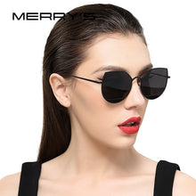 Carica l&#39;immagine nel visualizzatore di Gallery, MERRYS 2023  Women Classic Brand Designer Cat Eye Sunglasses Metal Frame S8108