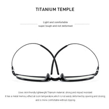 Load image into Gallery viewer, MERRYS Anti Blue Light Glasses For Men Women TR90 Screen Protection Glasses Retro Oval Eyeglasses Pure Titanium Temples S2501FLG