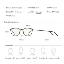 Load image into Gallery viewer, MERRYS Anti Blue Light Glasses For Men Women TR90 Screen Protection Glasses Retro Oval Eyeglasses Pure Titanium Temples S2501FLG
