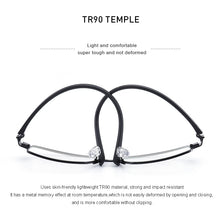 Load image into Gallery viewer, MERRYS DESIGN 2 In 1 Magnet Polarized Clip Glasses Frame Men Optical Myopia Clip Glasses For Men Eyeglasses Frame TR90 S2728