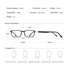 Carica l&#39;immagine nel visualizzatore di Gallery, MERRYS DESIGN 5 In 1 Magnet Polarized Clip Glasses Frame Men Women TR90 Glasses Frame Square Eyeglasses S2149