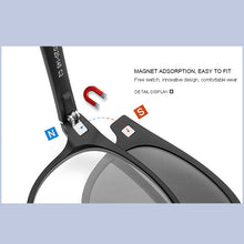 Load image into Gallery viewer, MERRYS DESIGN 5 In 1 Magnet Polarized Clip Glasses Frame Women Round Glasses Frame Eyeglasses S2320