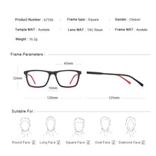 Carica l&#39;immagine nel visualizzatore di Gallery, MERRYS DESIGN Ragazzi Anti Blue Ray Occhiali che bloccano la luce Occhiali quadrati per computer per bambini Montature per occhiali in acetato S7788FLG