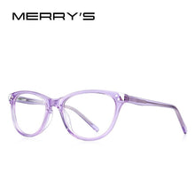 Carica l&#39;immagine nel visualizzatore di Gallery, MERRYS DESIGN Cat Eye Girls Glasses Frames Kids Anti Blue Ray Light Blocking Computer Glasses For Girl Acetate Frames S7800FLG