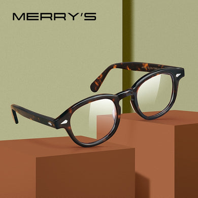 MERRYS DESIGN Classic Acetate Glasses Frame For Men Women Myopia Prescription Glasses Frames Optical Eyewear S2546