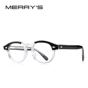 MERRYS DESIGN Classic Acetate Glasses Frame For Men Women Myopia Prescription Glasses Frames Optical Eyewear S2546