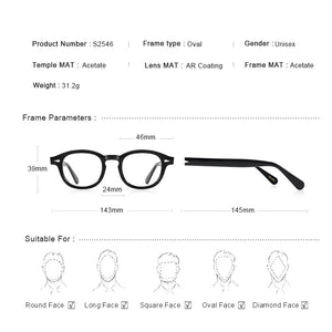 MERRYS DESIGN Classic Acetate Glasses Frame For Men Women Myopia Prescription Glasses Frames Optical Eyewear S2546