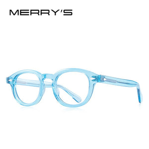 MERRYS DESIGN Classic Acetate Glasses Frame For Men Women Myopia Prescription Glasses Frames Optical Eyewear S2546