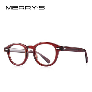MERRYS DESIGN Classic Acetate Glasses Frame For Men Women Myopia Prescription Glasses Frames Optical Eyewear S2546