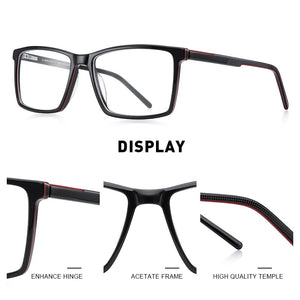 MERRYS DESIGN Classic Men Glasses Frames Acetate Optics Frame  Square Prescription Glasses Frames Optical Eyewear S2951